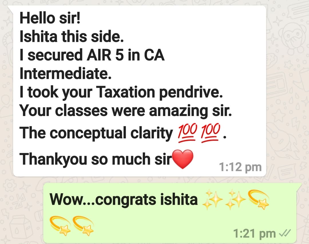 Student message