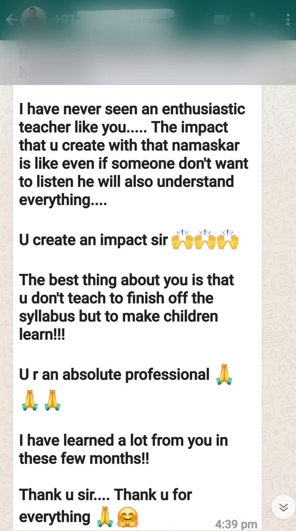 Student message