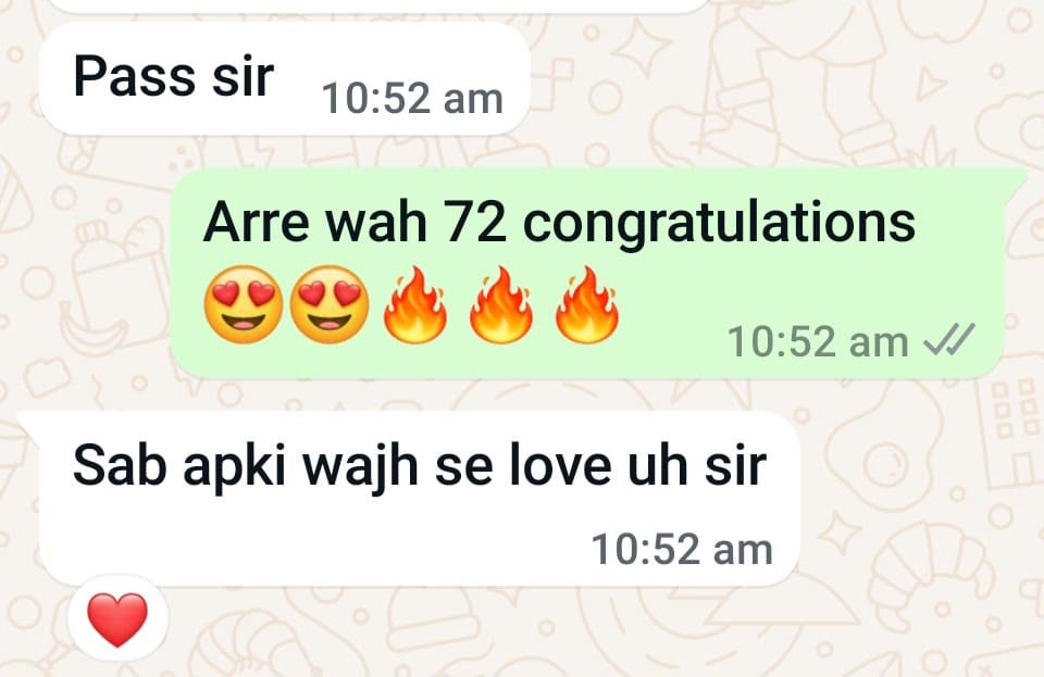 Student message