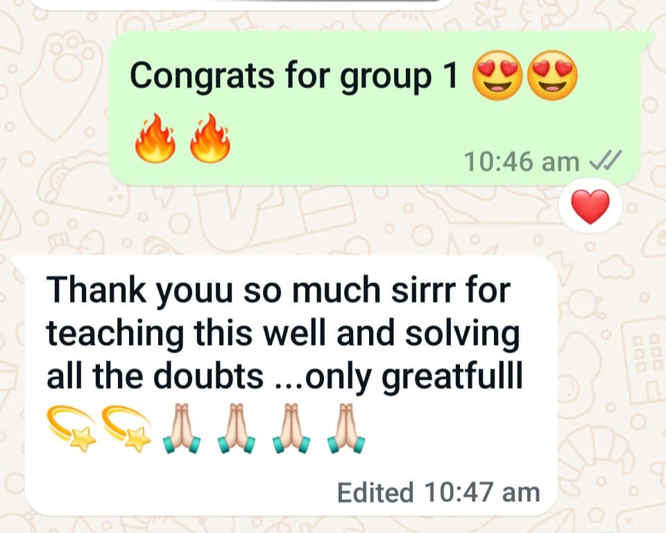 Student message