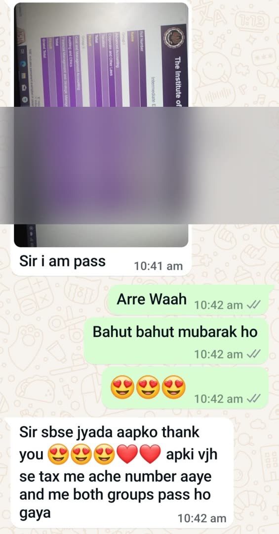 Student message