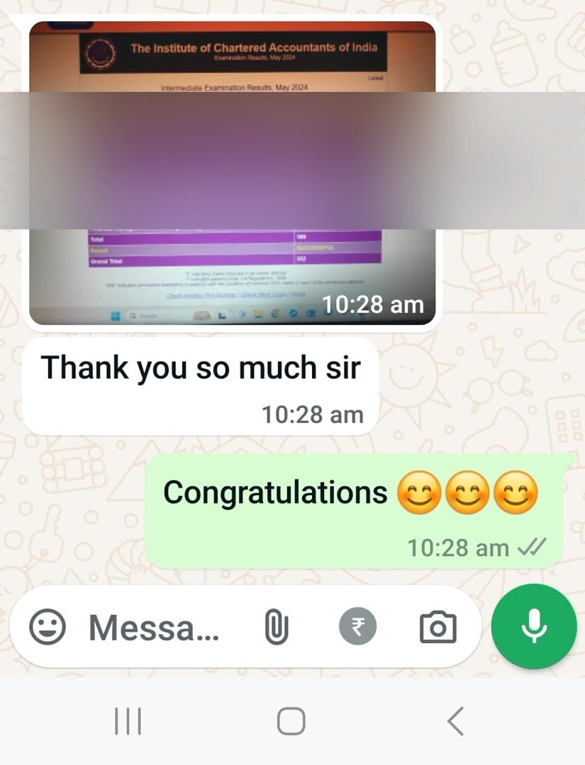 Student message