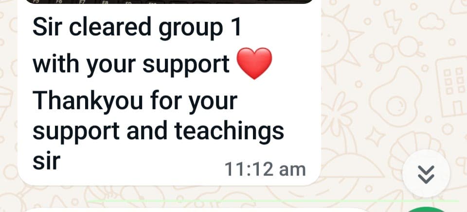 Student message