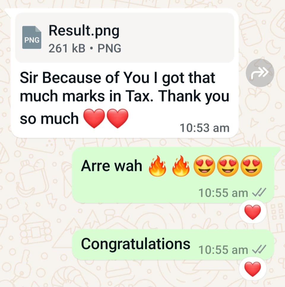 Student message