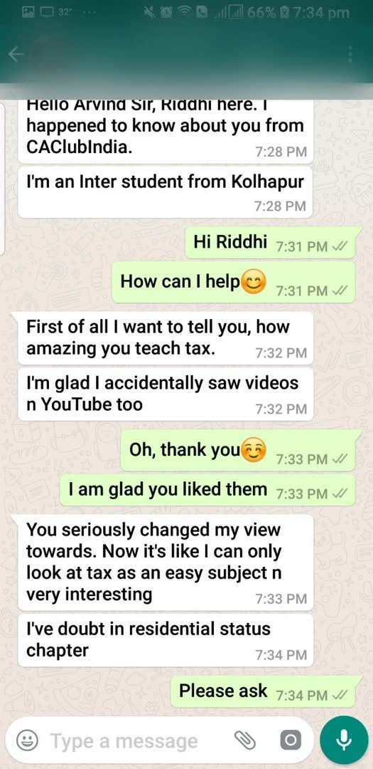 Student message