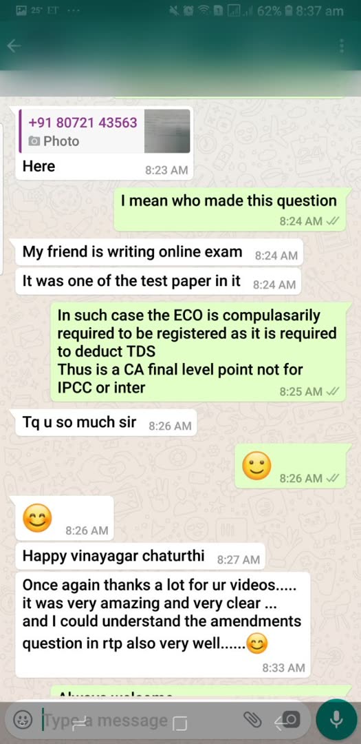 Student message