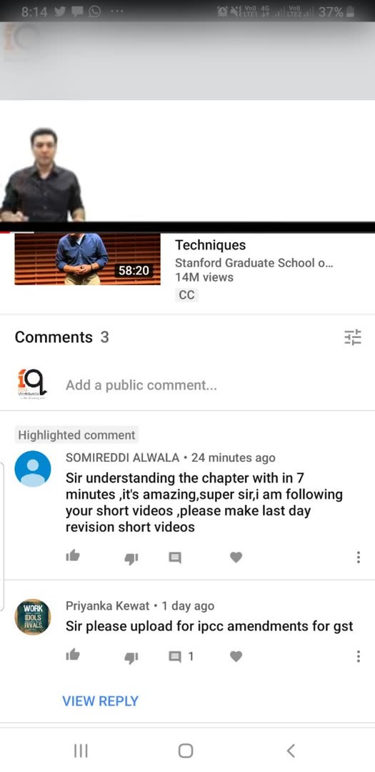 Student message