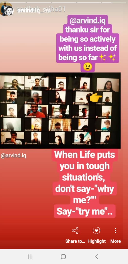 Student message