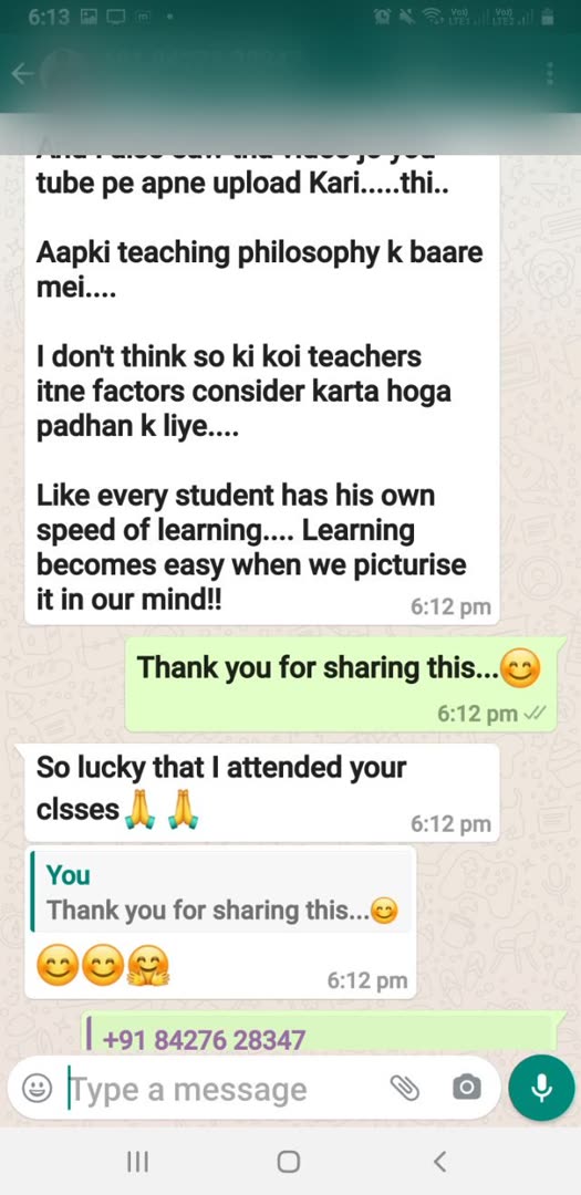 Student message