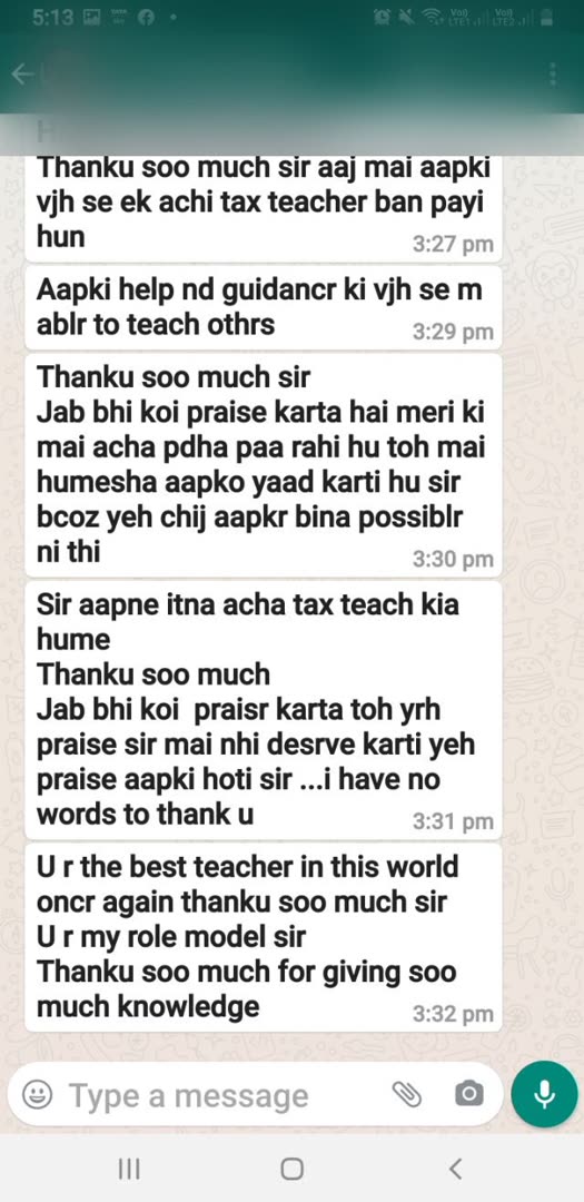 Student message