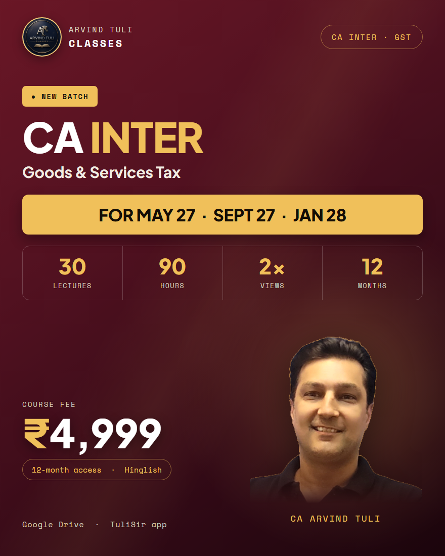 CA Inter GST — May 27 / Sept 27 / Jan 28 · 12-month