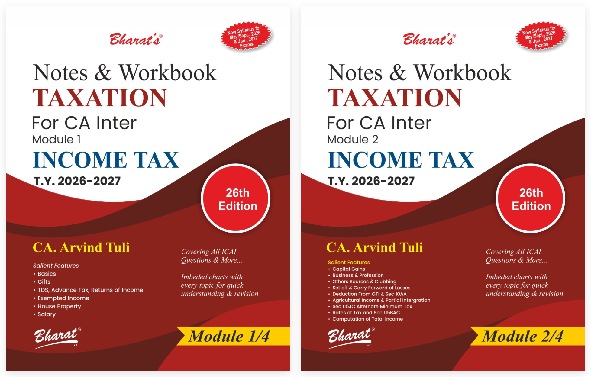 Income Tax — CA Inter · Module 1 & 2 (TY 2026-27)